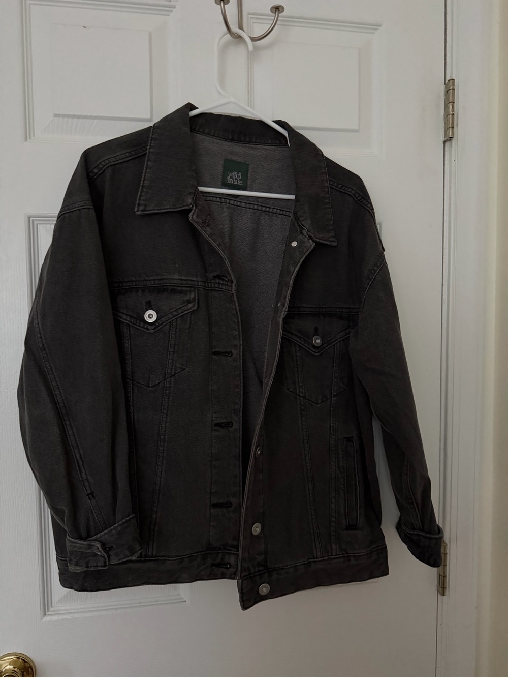 Wild Fable - Denim Jacket - Black - Medium - Oversized
